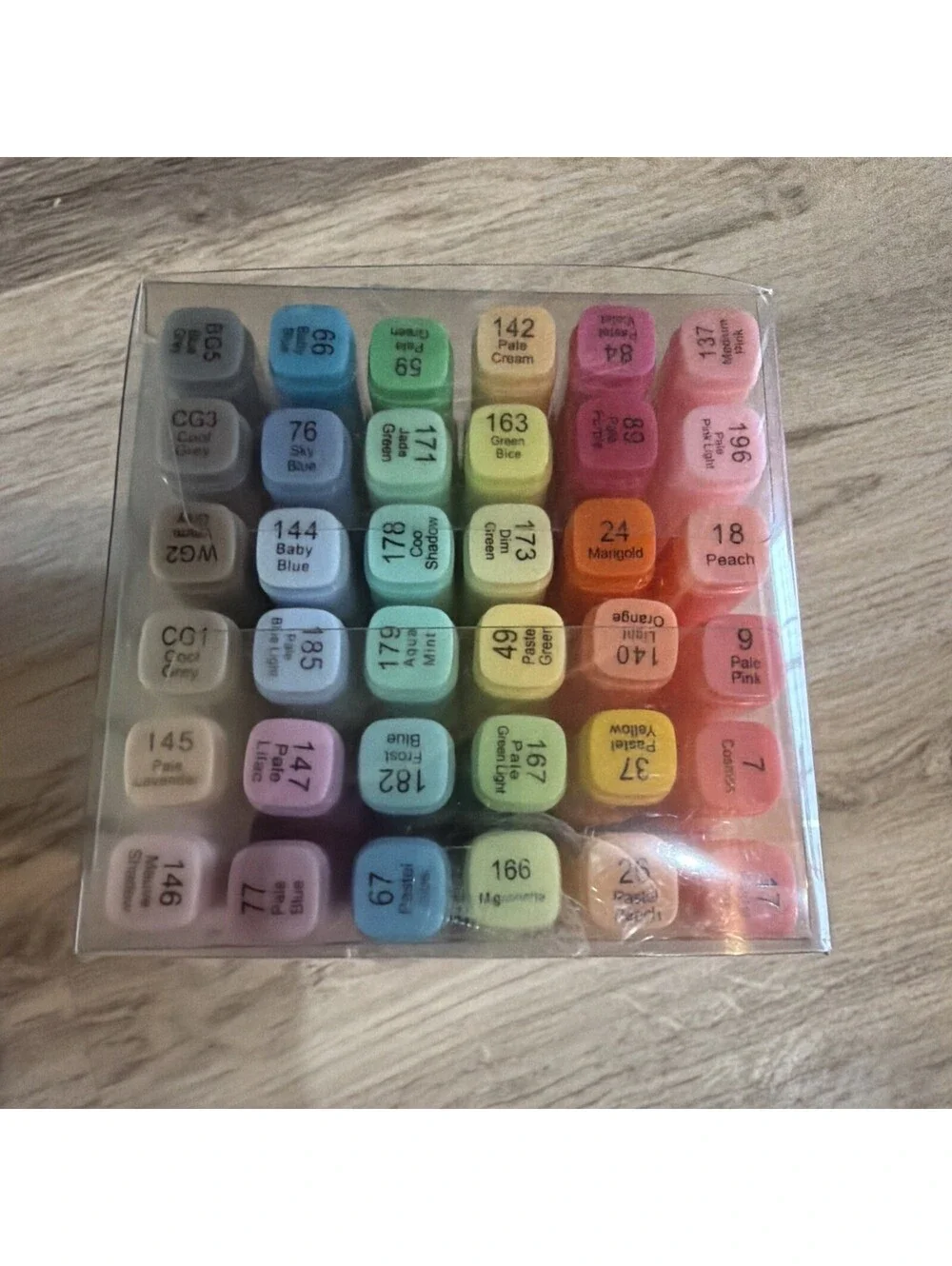 Rotary Dual Tip Marker Set Pastels 36 Count